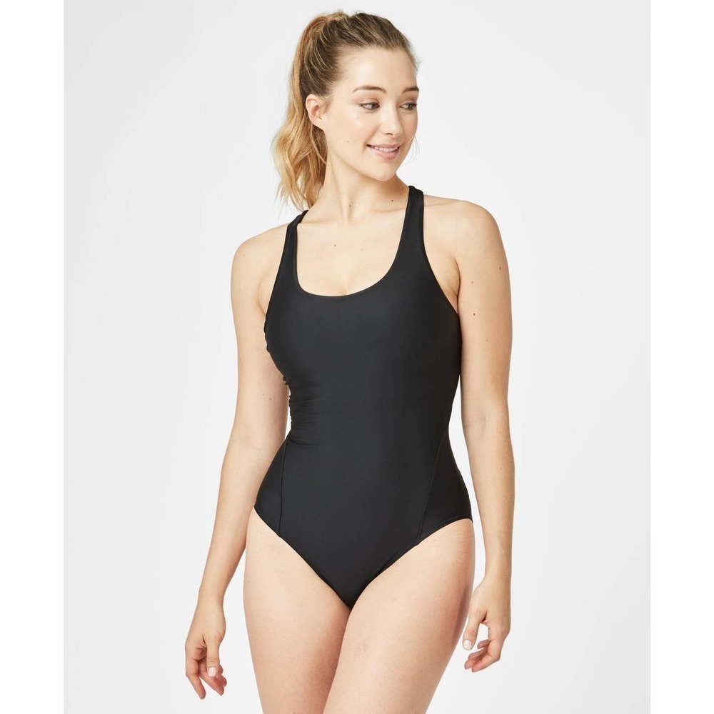Sweaty Betty Springboard Swimsuit Black Women's Size Small NWOT